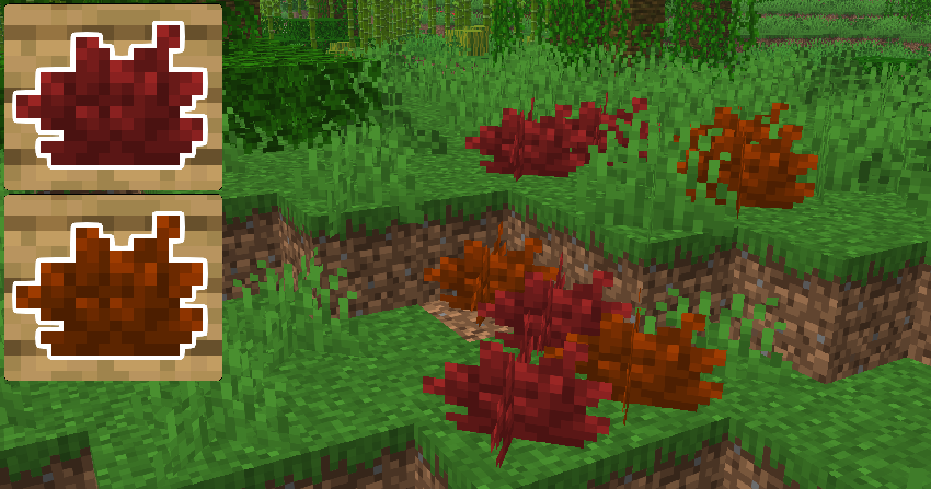 Red Bush & Orange Bush - Found in Spare & Normal jungle