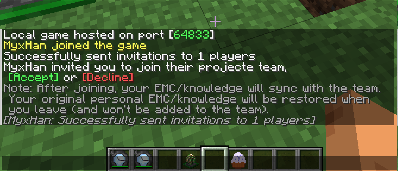 Invite message