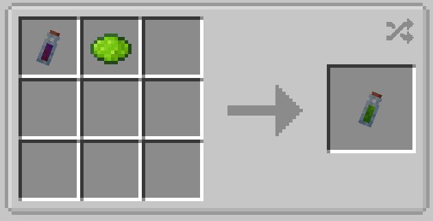 Portal Fluid vial recipe: Incomplete Portal Fuild Vial and Lime Dye