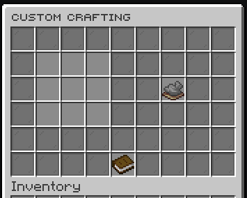 Custom crafting GUI with live recipe output