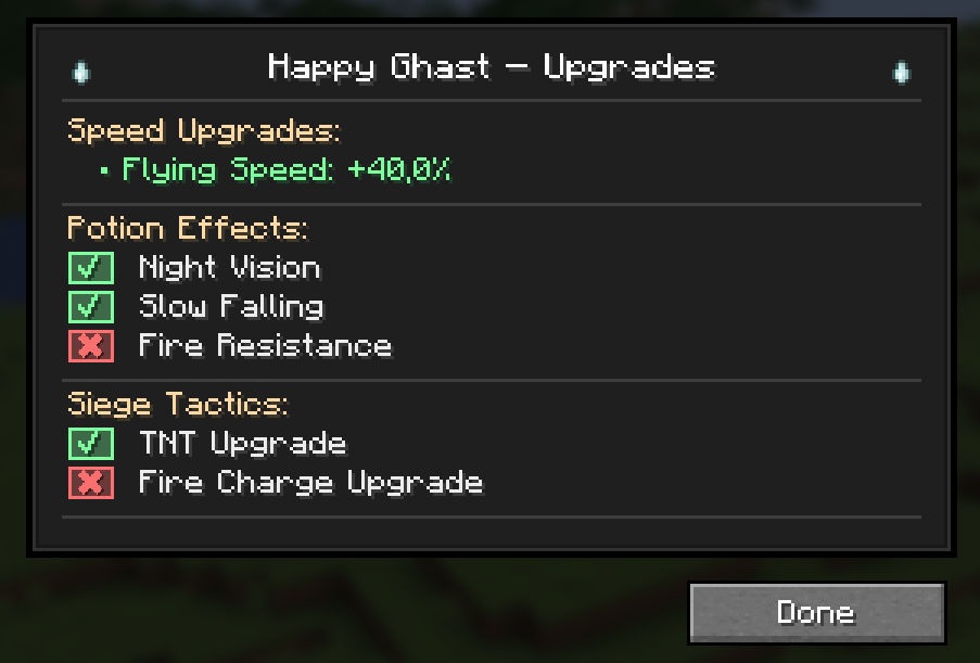 November Update [1.21.9-1.21.10] - Happy Ghast: Upgrade Snowballs