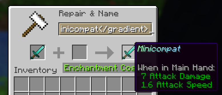 Minimessage Anvil