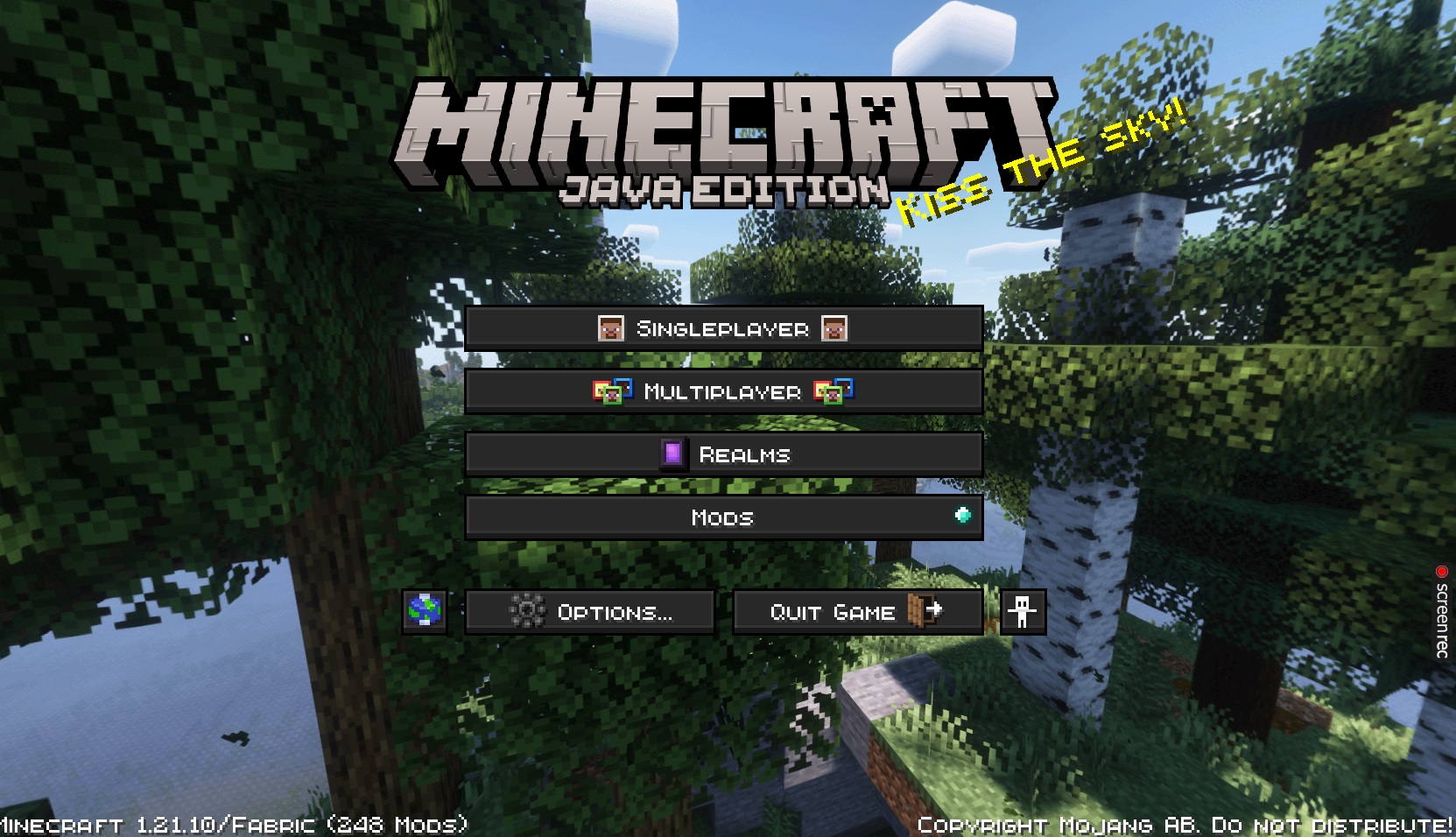 Menu in-game