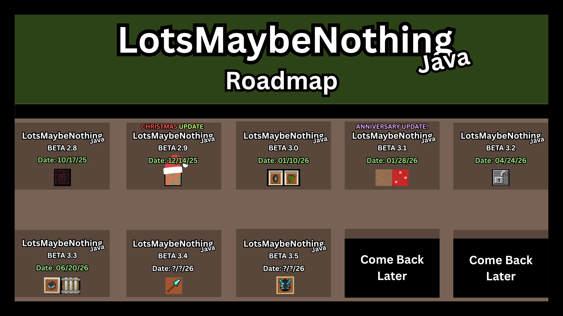 LMN Roadmap (JAVA)