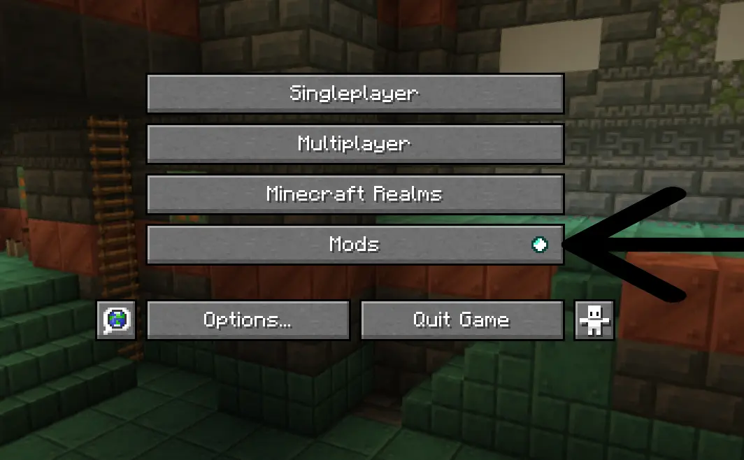 press the mods menu