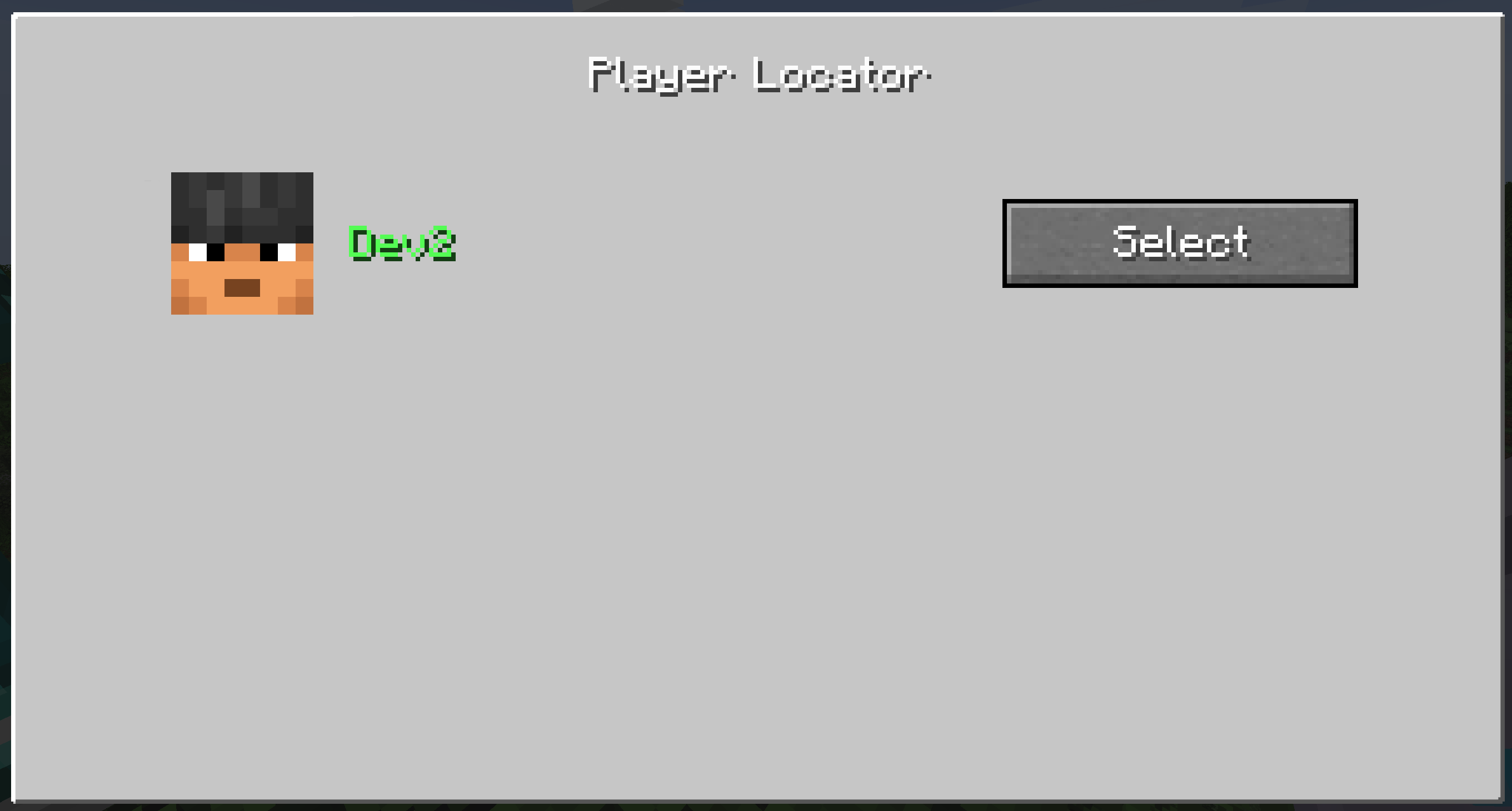 selection menu player locator 1