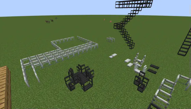 some of the catwalks in the mod, placed around as a demonstration.