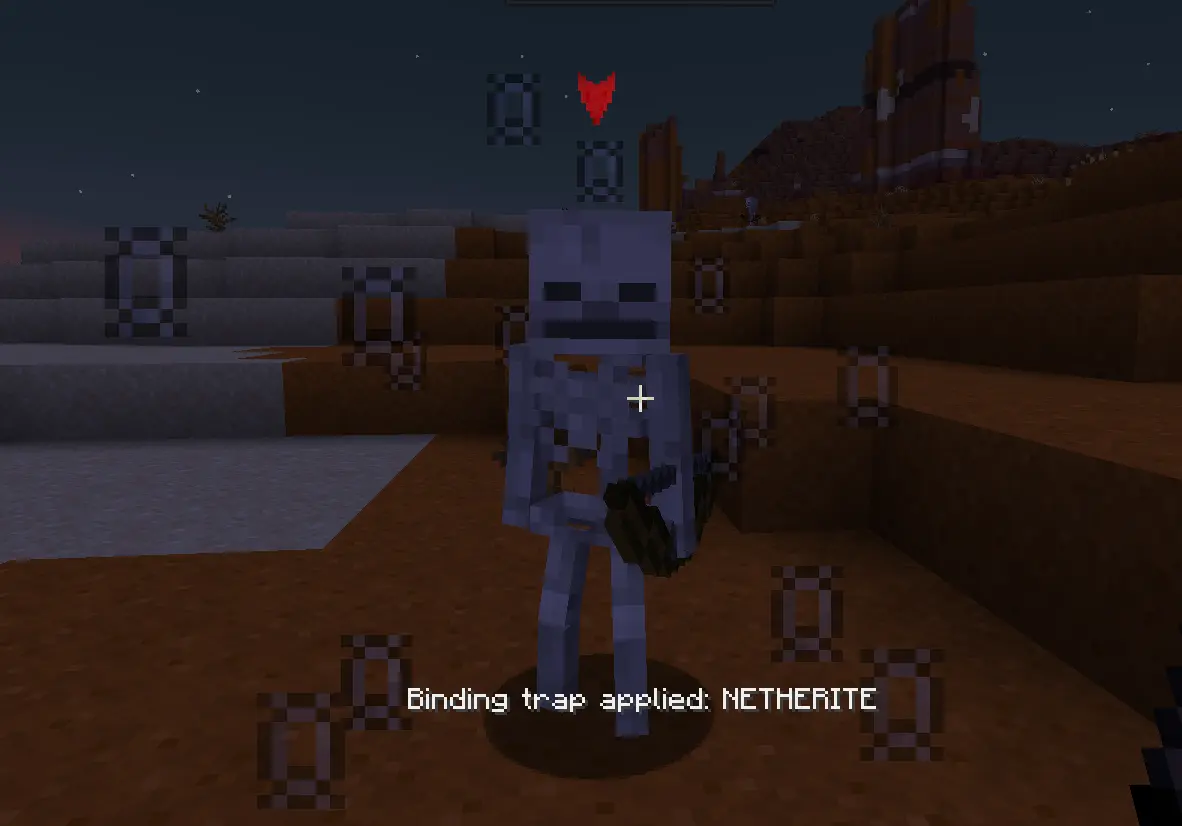 right-click a mob with the Binding Shackles