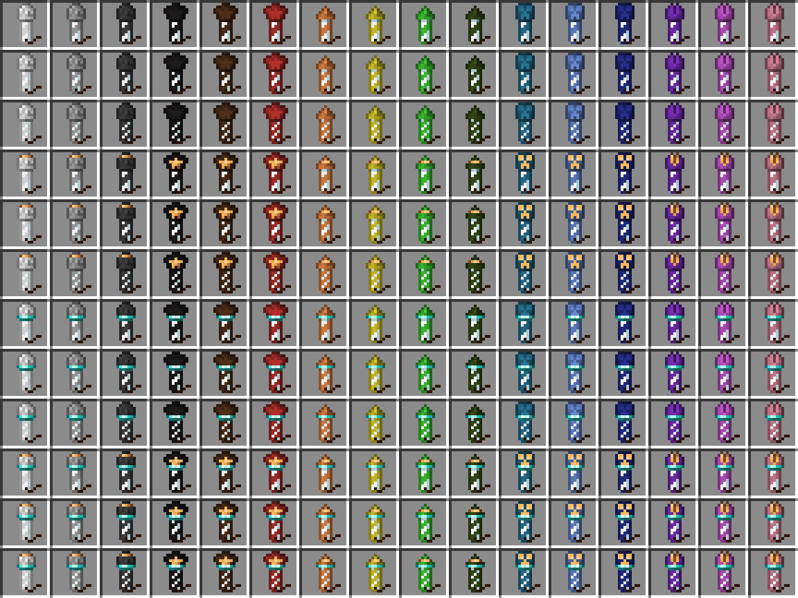 Firework Rocket Texture Variants