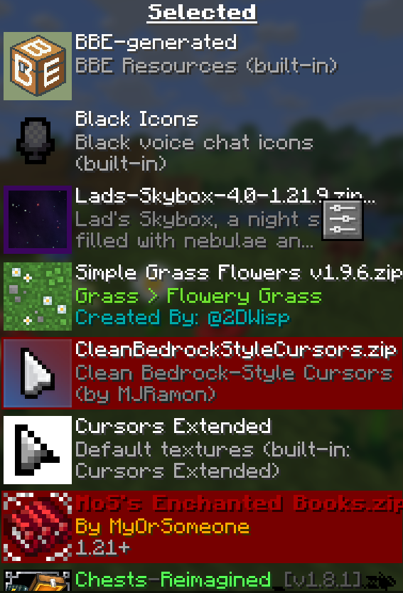 Resource packs 1