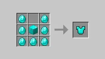 New recipe crafting armor: diamond armor, iron armor and golden armor