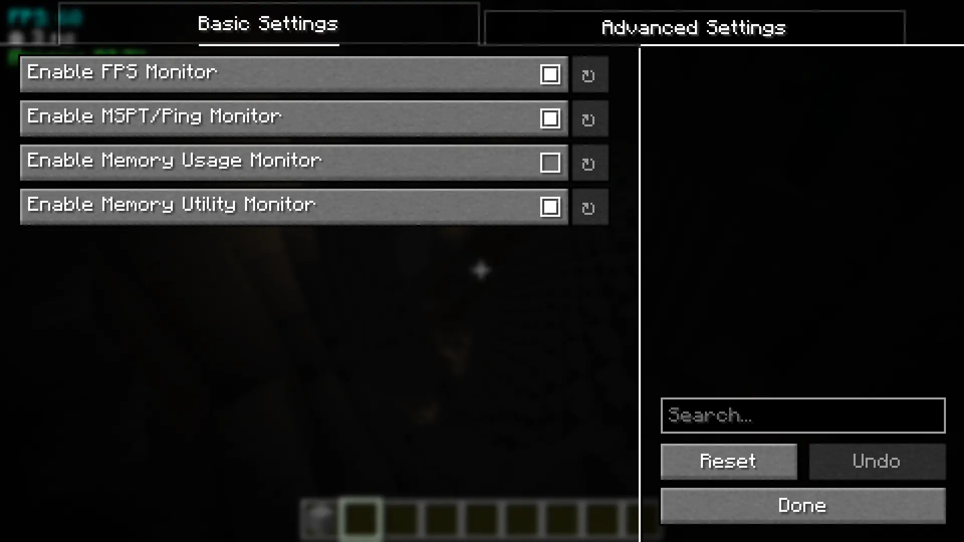 Config Screen