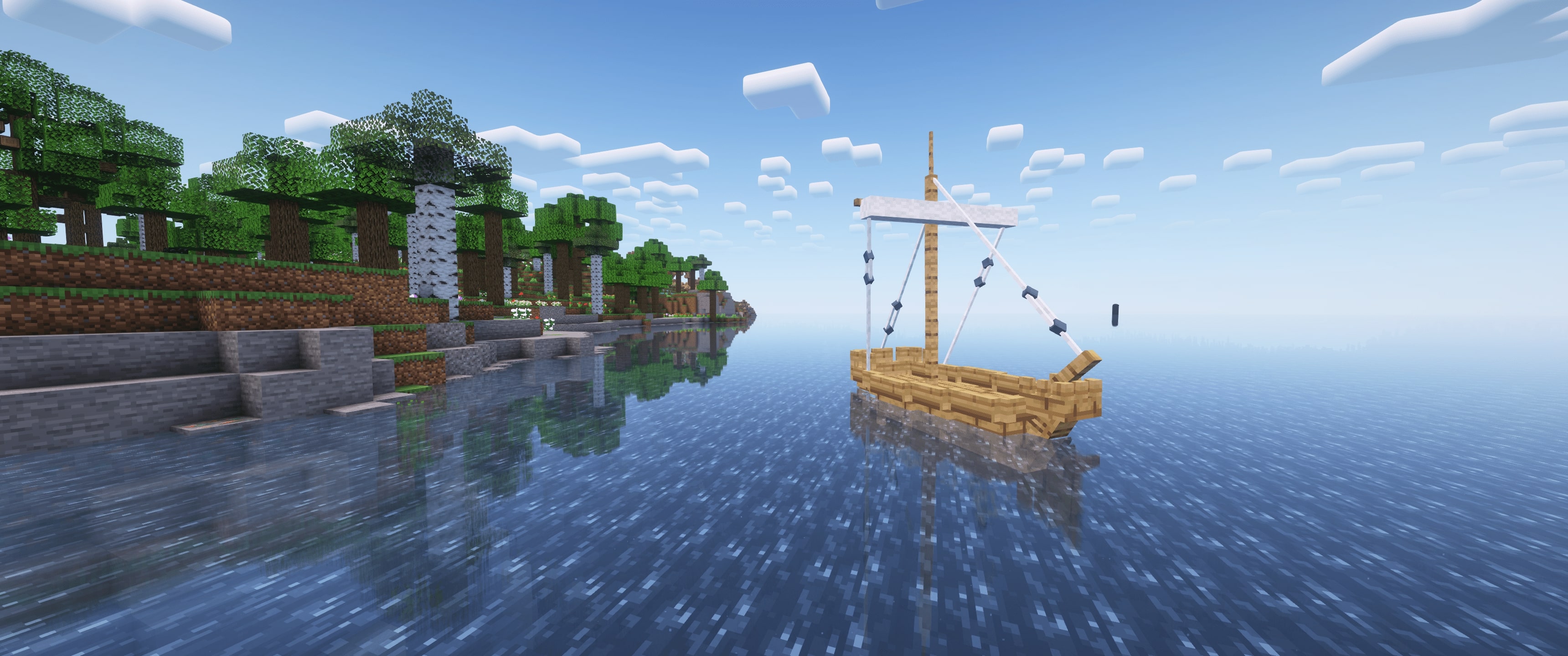 A beautiful boat in the calm seas