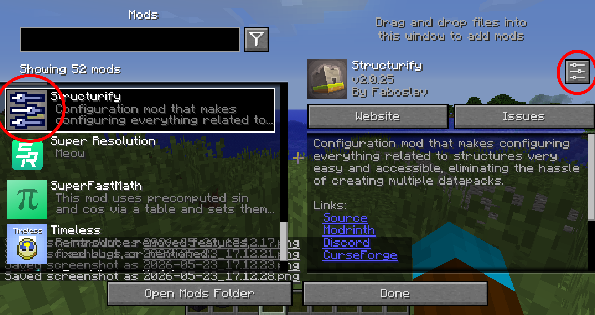 Tutorial for mod config screen