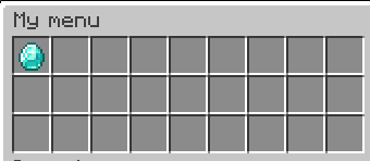 My menu