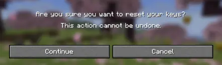 Confirmation screen