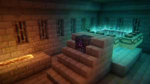 End portal with colored lighting
