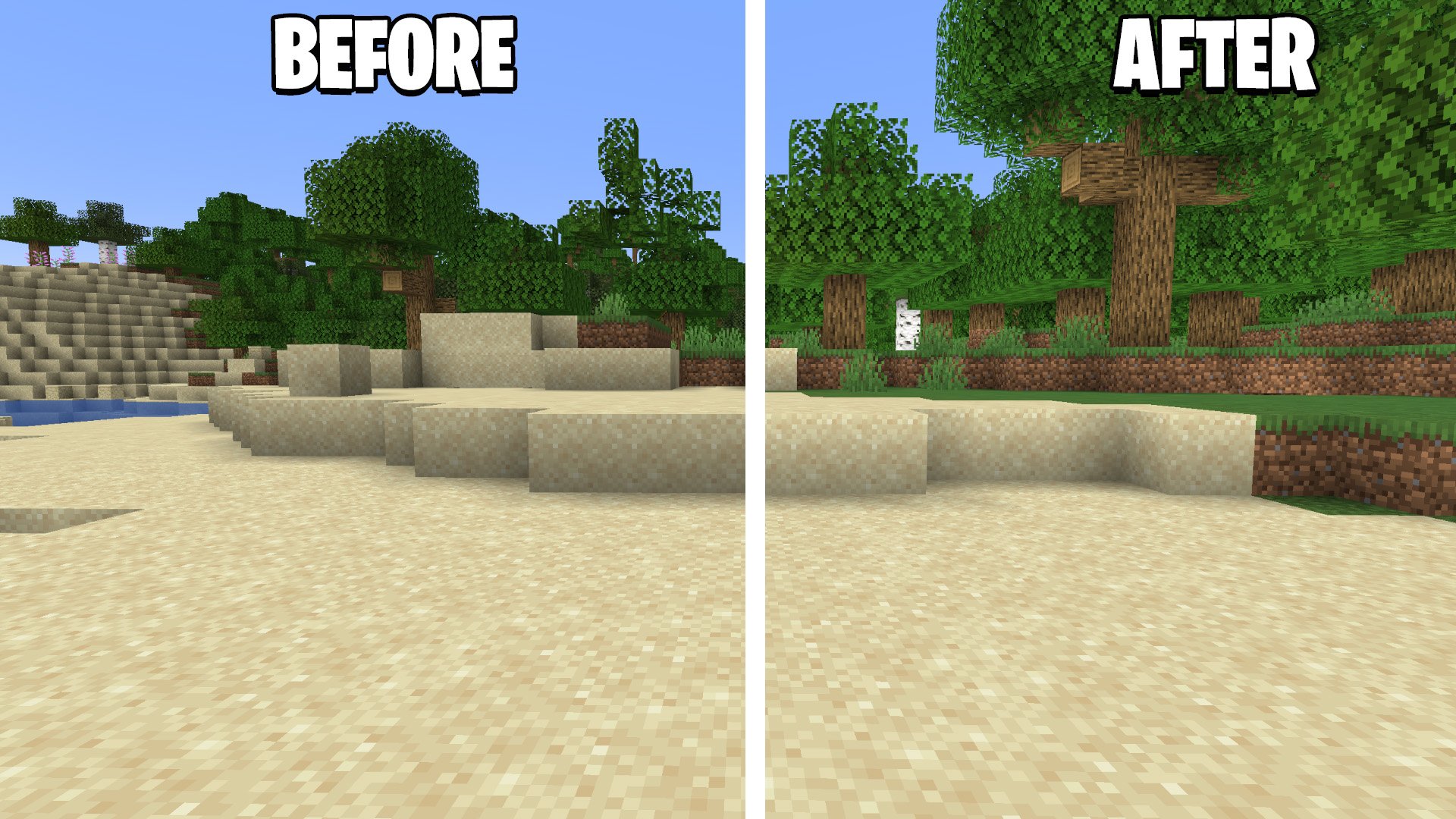 before after