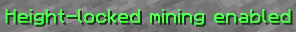 The following text message appears when you toggle the keybind.