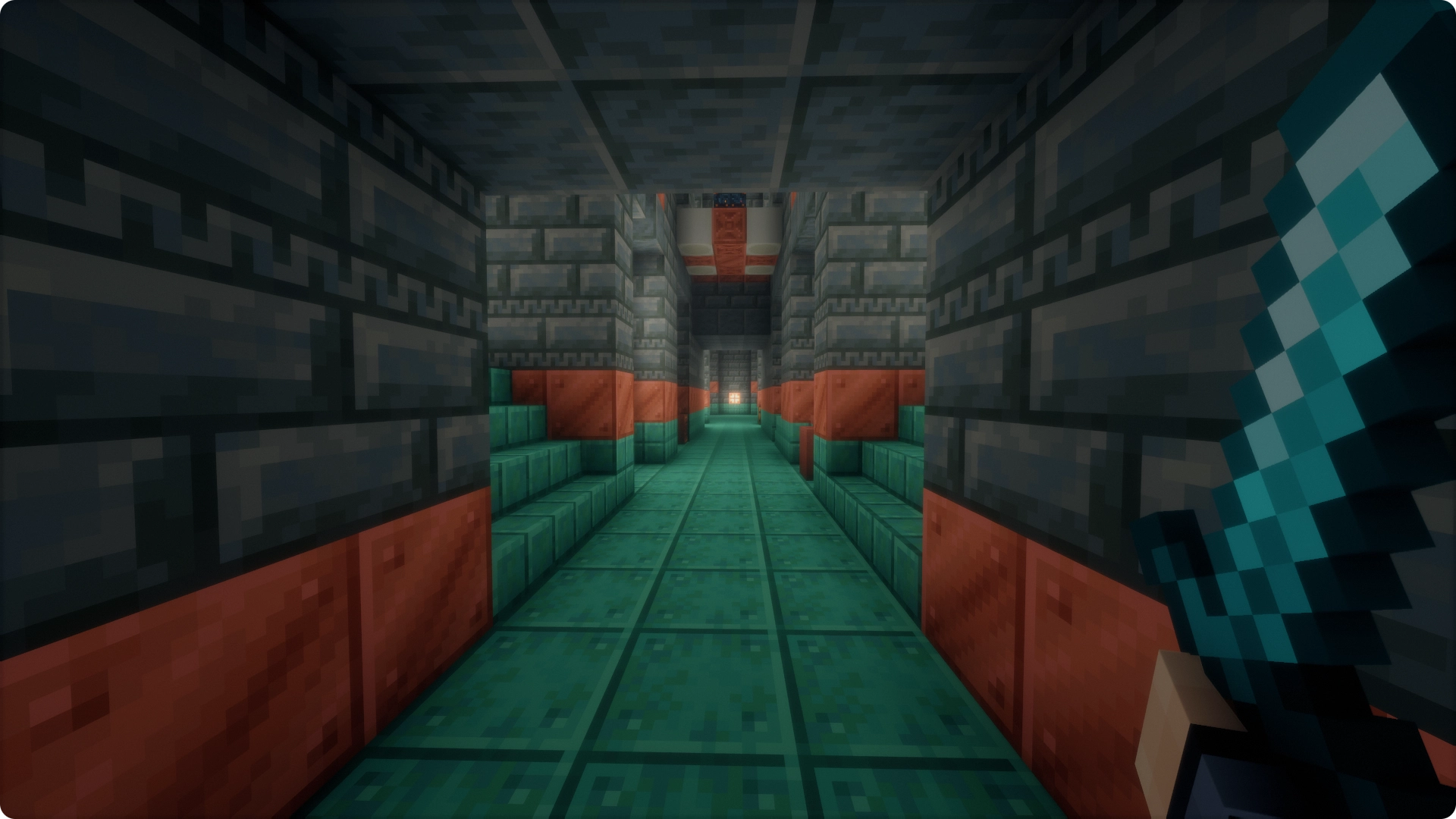 Diamond Sword in a trial chamber