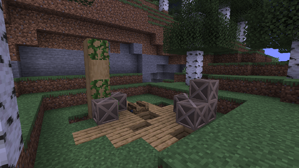 Abandoned wooden crates that spawn in the Overworld, requiring a crowbar to open