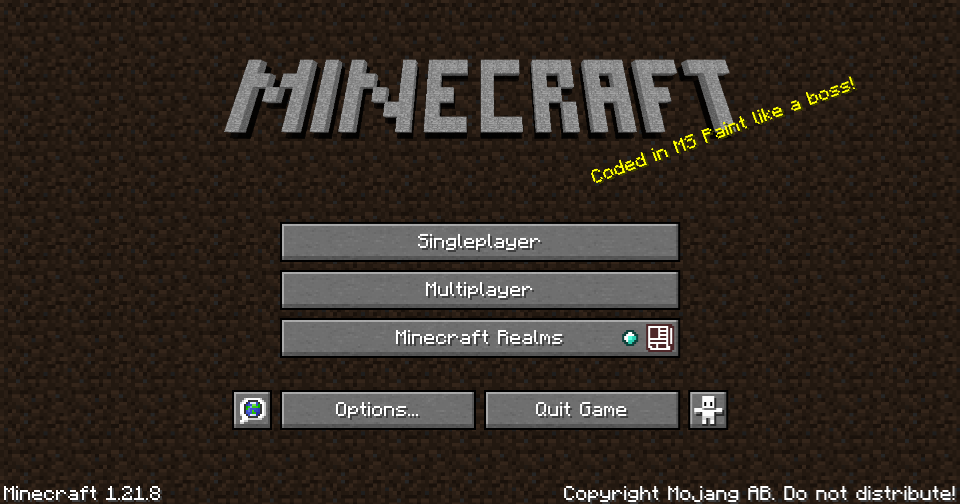 ClassicCraft title screen