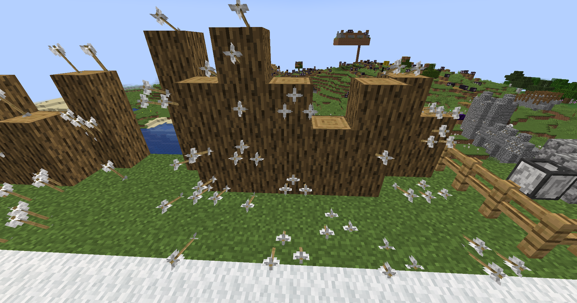 Planted arrow
