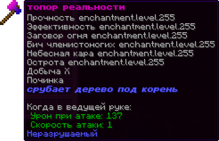 топор реальности
