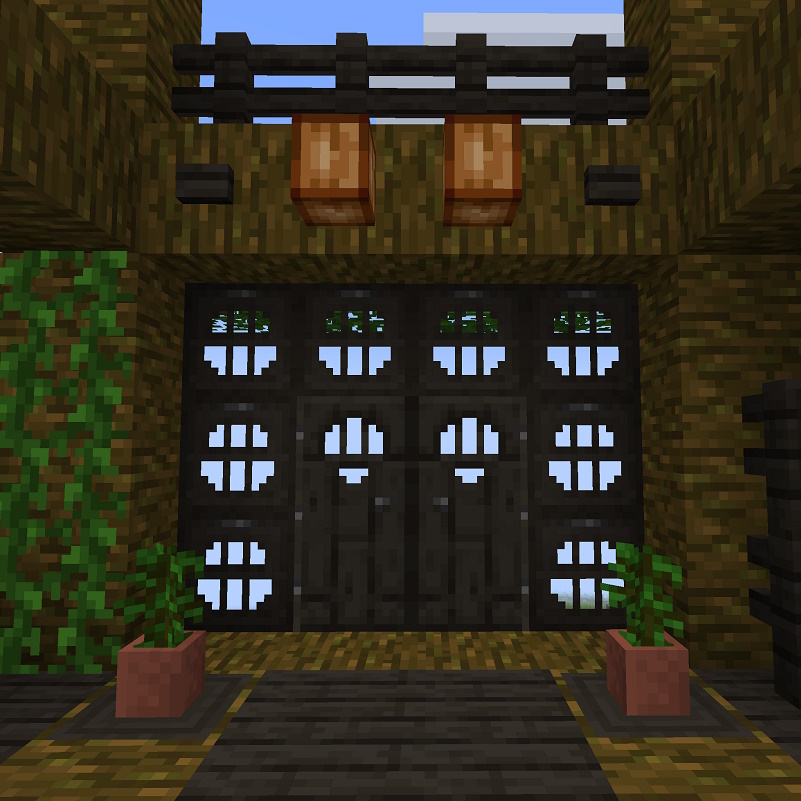 Jungle wood has been recolored to a dark, ebony shade