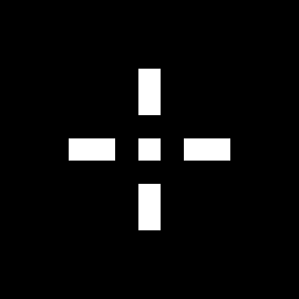 Crosshair black background