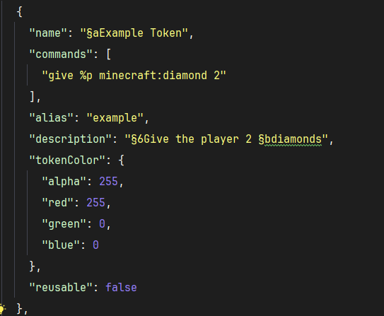 Config token