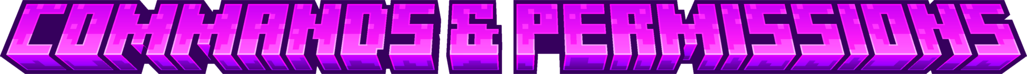 Purple Minecraft Commands & Permissions Title