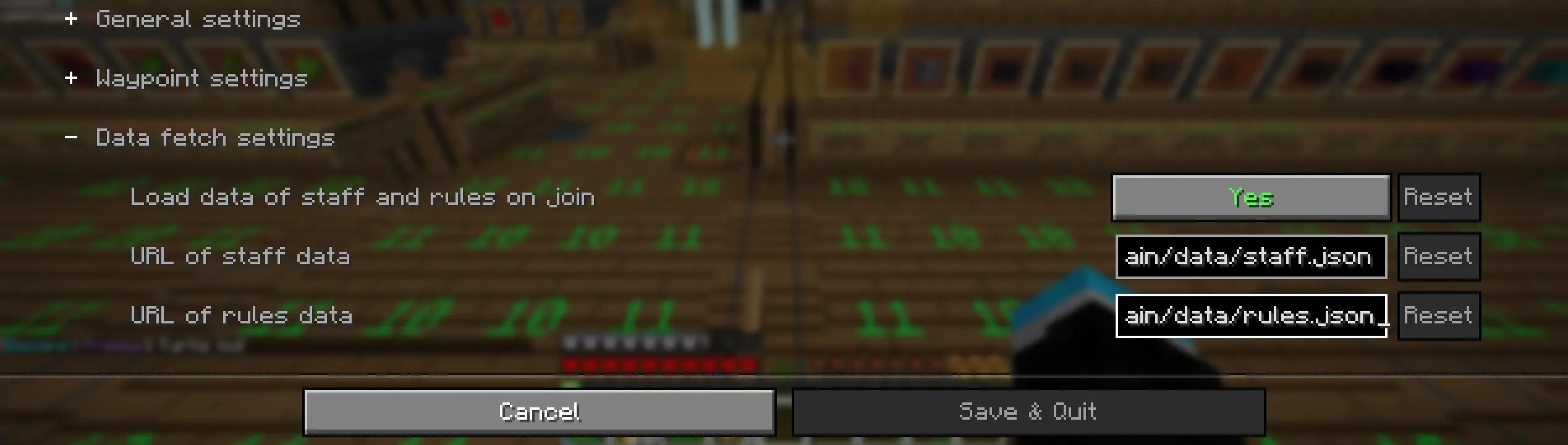 Mod menu