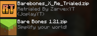 Re Trialed above barebones