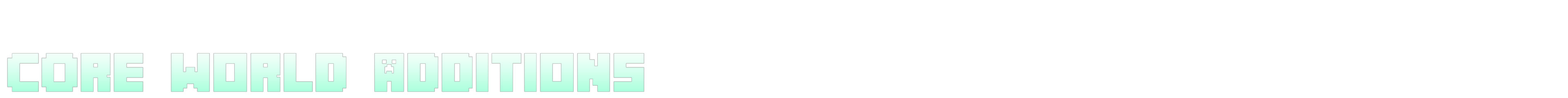 An image that says "Core World Additions"