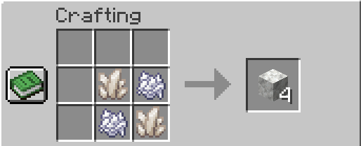 Calcite crafting recipe