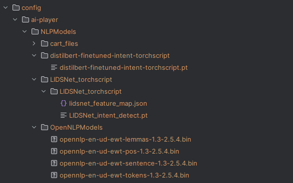 NLP Models directory structure