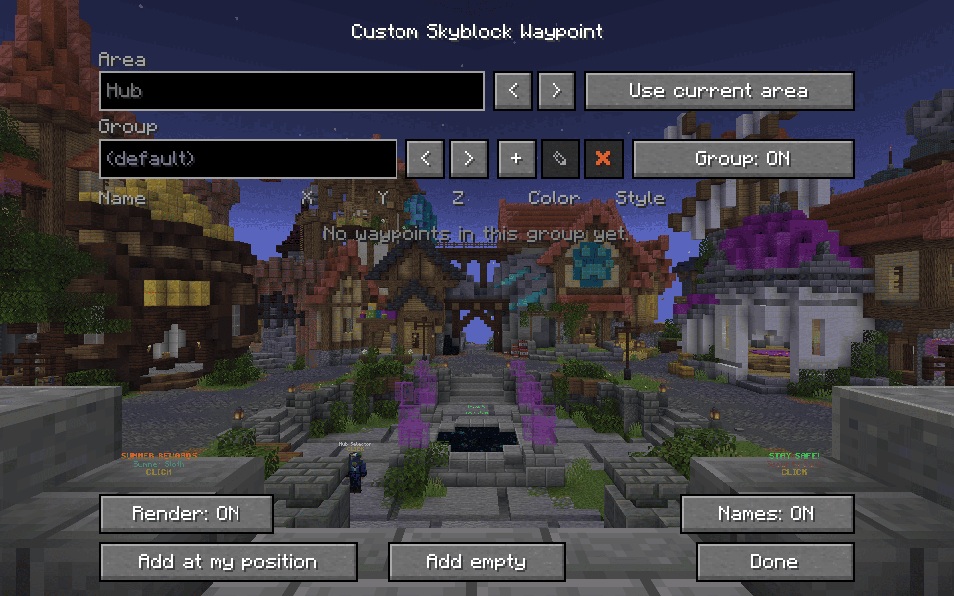 Settings Menu