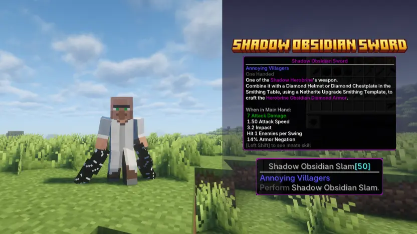 Shadow Obsidian Sword