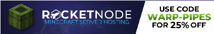 RocketNode Server Hosting - Code: WARP-PIPES