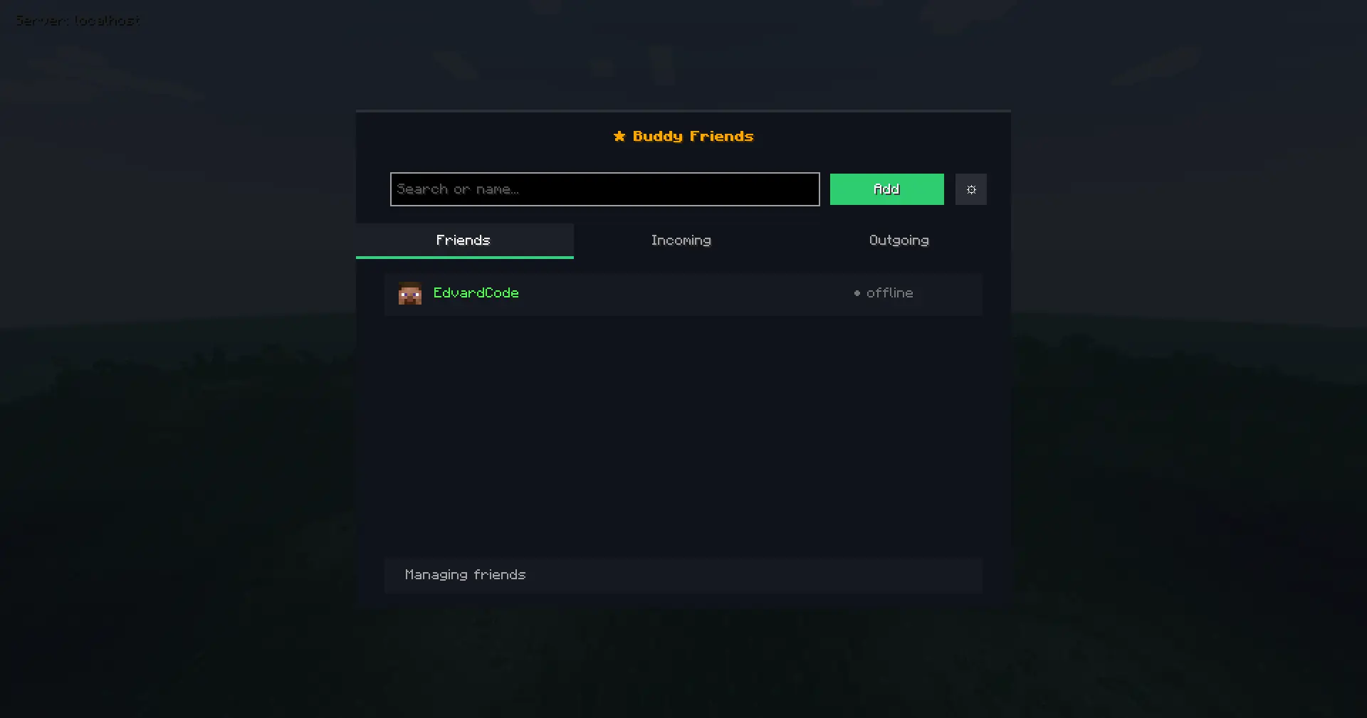 Main Menu
