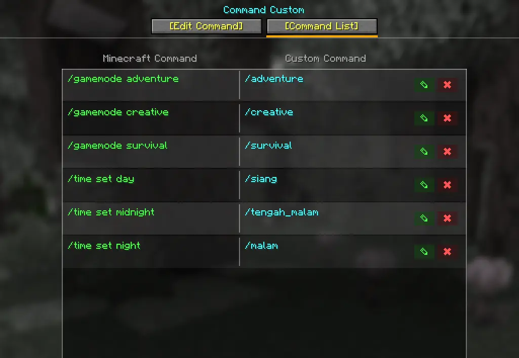 Command List
