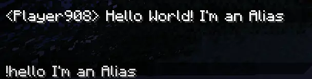 !hello example w Argument