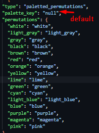 Palettes added in atlas