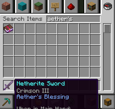 来自示例配置的以太和猩红附魔