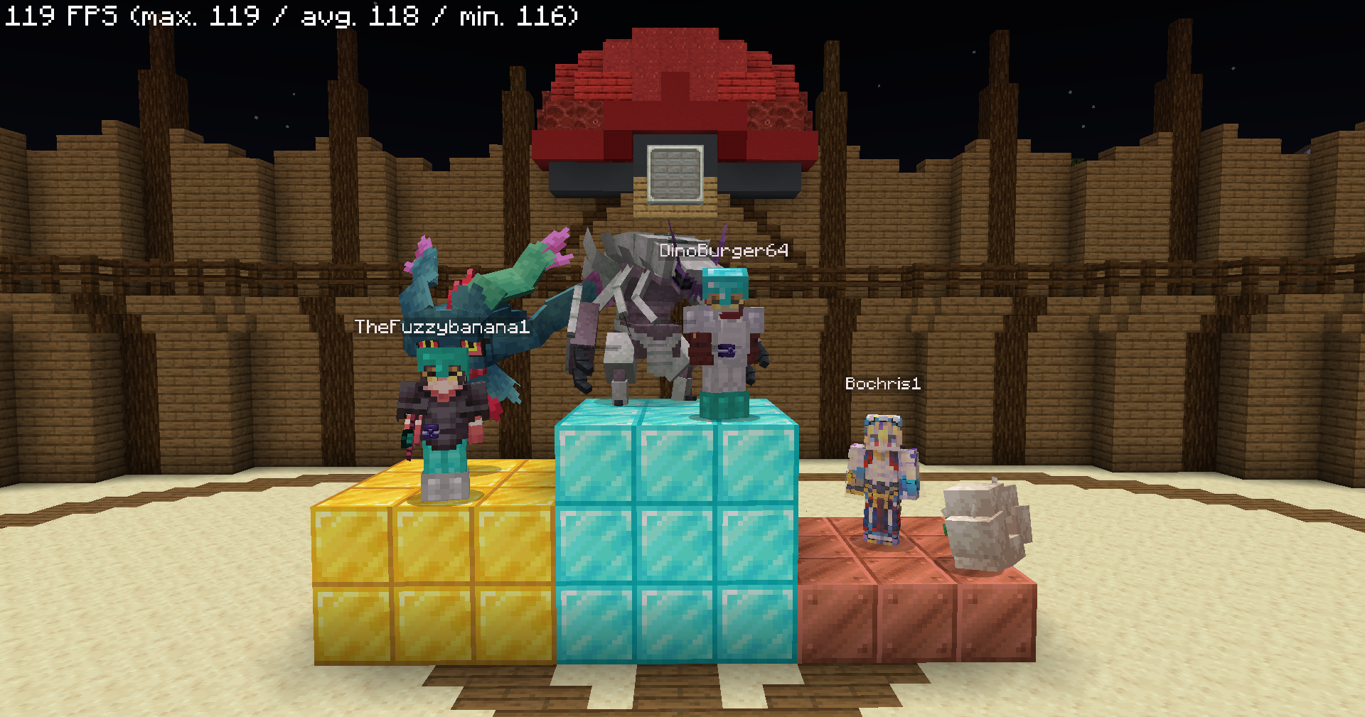 The Top 3 Players of a Tournament held in the Cogweald Battle Arena