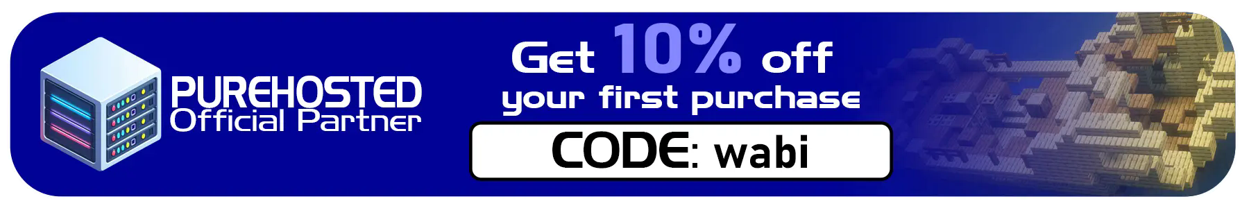 purehosted servers 10% coupon, revamped shipwrecks custom