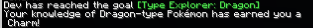Type Charm Earned