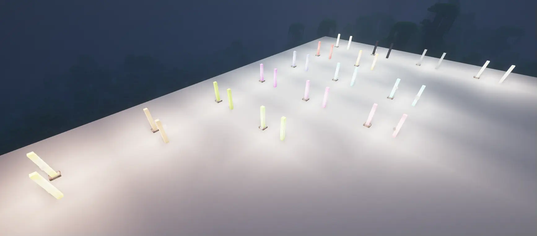 Colored End Rods (Shaders)