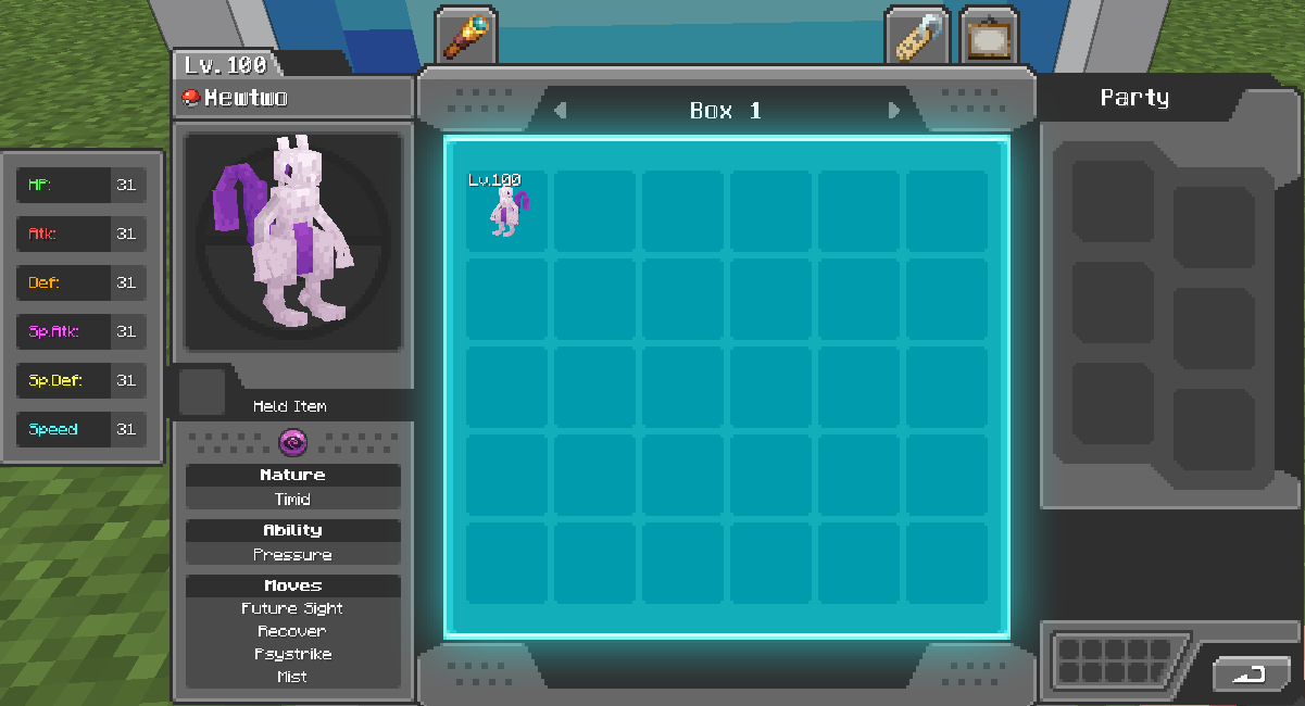 Screenshot of open pc with iv display on the left